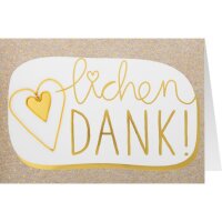 3D Grußkarte "Herzlichen Dank"