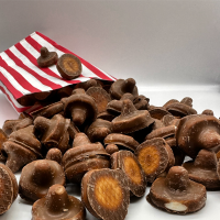 Schaumzucker Pilze Schoko