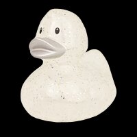 Ente Glitzer silber