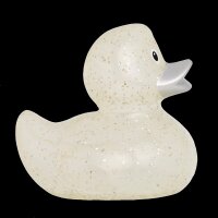 Ente Glitzer silber