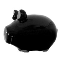 Sparschwein Blanko schwarz