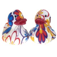 Vera Vergißmeinnicht Badeente – romantische Designente zum Verschenken