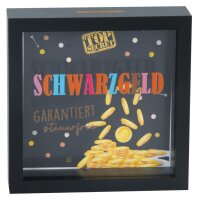 Spardose mit Glasfront Schwarzgeld garantiert steuerfrei