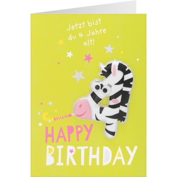 Happy Birthday für Kids Jetzt wirst du 4 Jahre al!