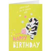 Happy Birthday für Kids Jetzt wirst du 4 Jahre al!