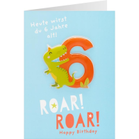Happy Birthday für Kids Roar! Roar! Heute wirst du...