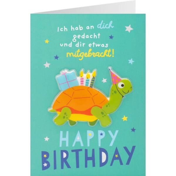 Happy Birthday für Kids Ich hab an dich gedacht und dir etwas mitgebracht!