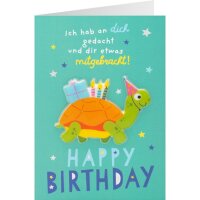 Happy Birthday für Kids Ich hab an dich gedacht und...