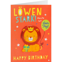 Happy Birthday für Kids Löwenstark! Heute ist...