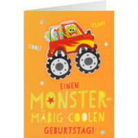 Happy Birthday für Kids Einen Monster-Magic Coolen...