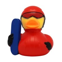 Ente Snowboarder – sportliche Badeente mit...