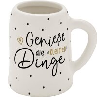 Schnapskrug "Geniesse die kleinen Dinge"