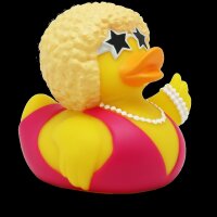 Ente Disco Queen – glitzernde Party Badeente mit...