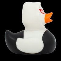 Ente Black Spidy weiß – coole Charakter Badeente mit Superhelden-Flair